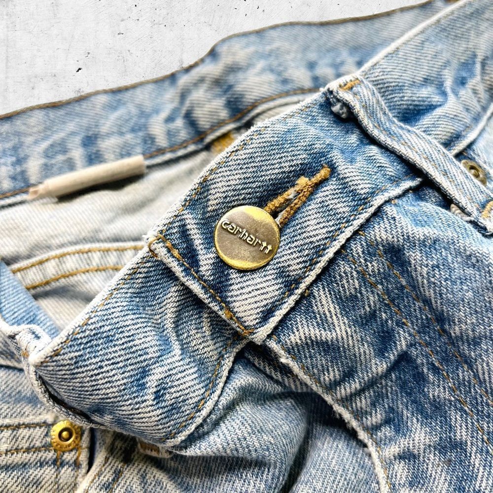 Carhartt Y2K Thrashed Carpenter Jeans, B171, Utility,  Relaxed Fit, 7 Pocket, 34 - Picture 5 of 10